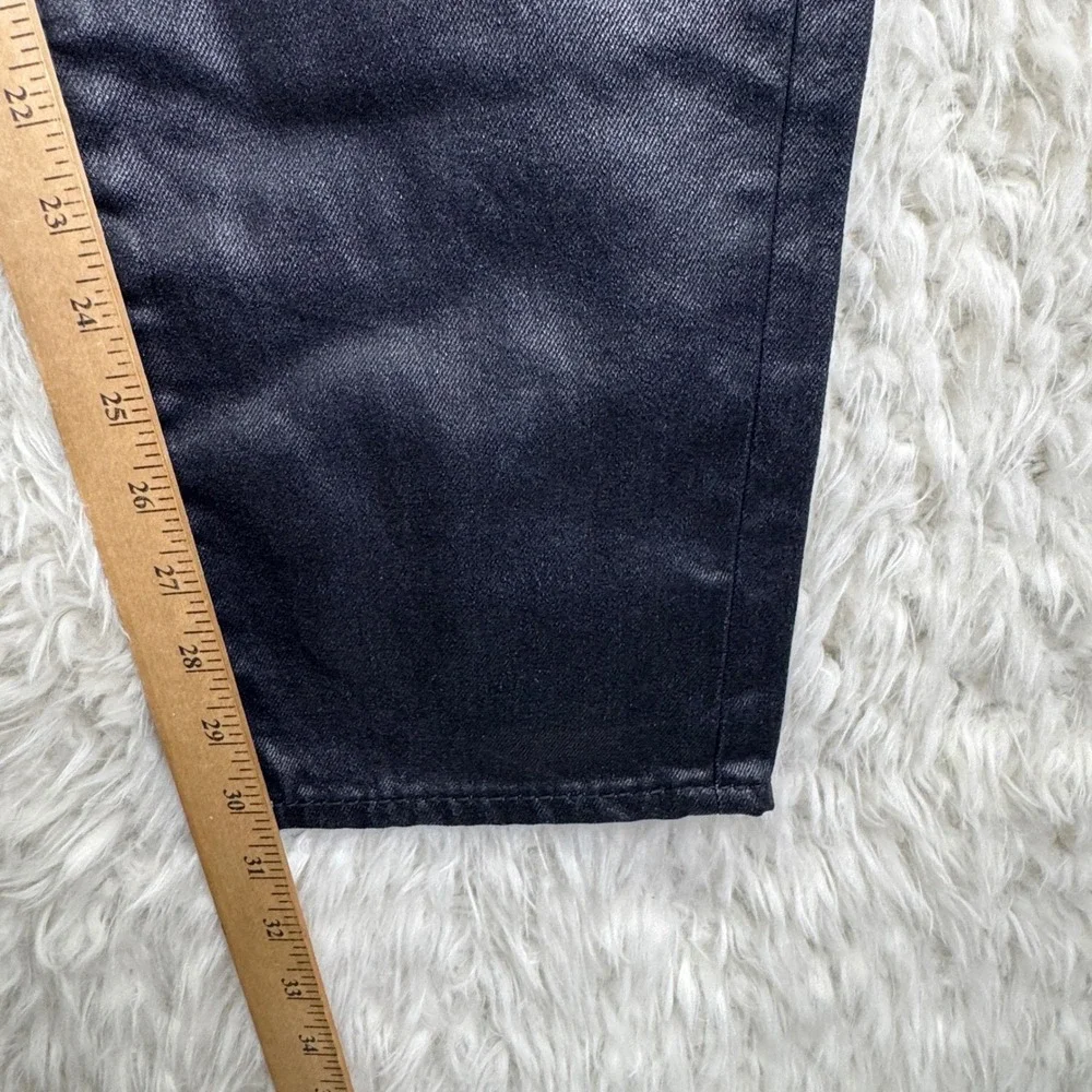 True Religion Rocco Relaxed Skinny Jeans 38X30 Dark Blue Wax Coated Streetwear‎